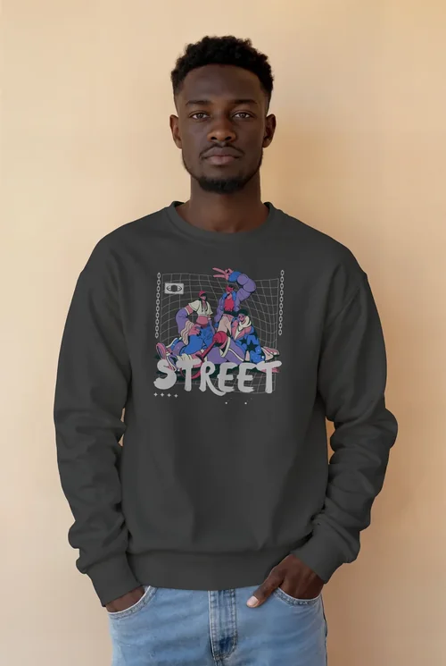 Stylish Mockup of a Casual Sweatshirt for Men