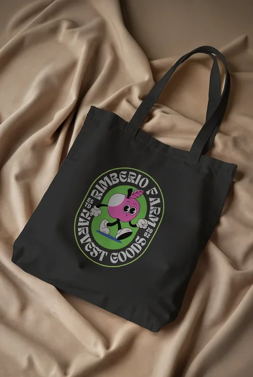 Elegant Mockup of a Minimalist Tote Bag