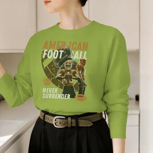 Stylish Mockup of a Cream Sweatshirt in Modern Kitchen