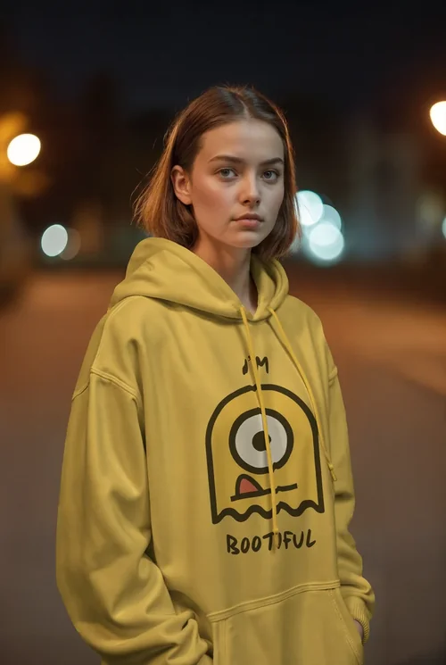 Dreamy Hoodie Mockup with Warm Urban Background Colors