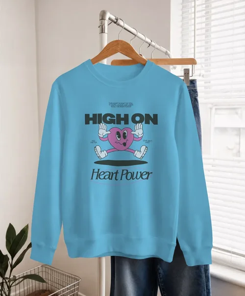 Minimalist Mockup of White Sweatshirt Display