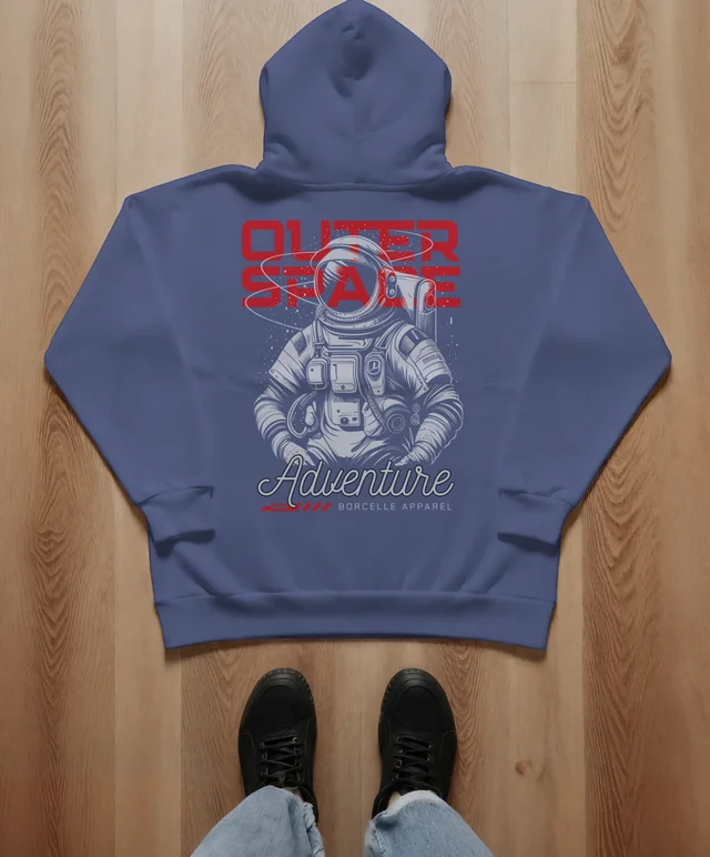 Stylish Mockup of a Relaxed Fit Hoodie