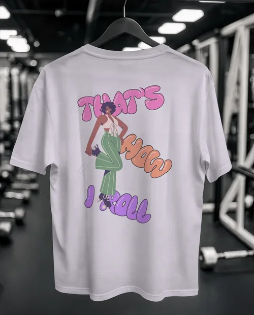 Mockup of a Simple White T-Shirt in a Gym Setting