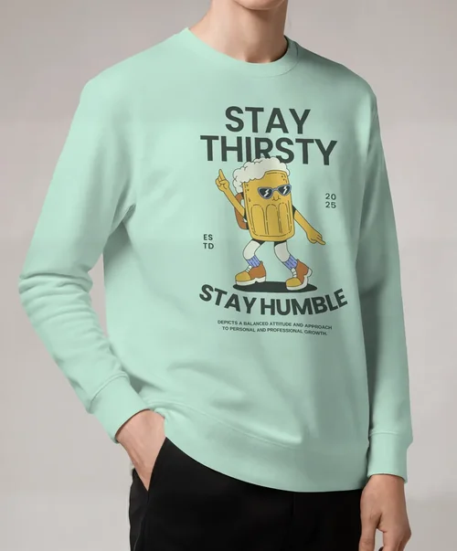 Stylish Mockup of a Casual Sweatshirt for Men