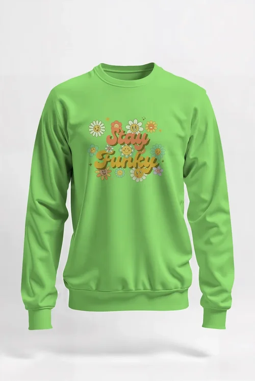 Realistic Mockup of a Plain White Sweatshirt