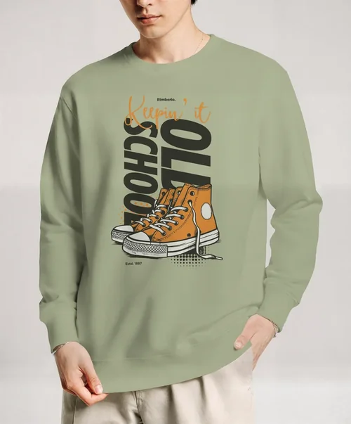 Stylish Mockup of Oversized Sweatshirt for Men
