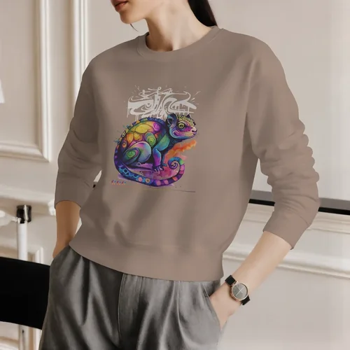 Stylish Mockup of a Young Woman in a Cozy Sweatshirt