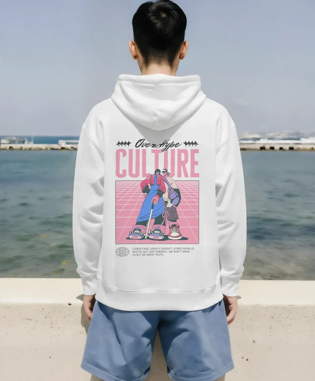 Serene Hoodie Mockup of a Young Man by the Coast