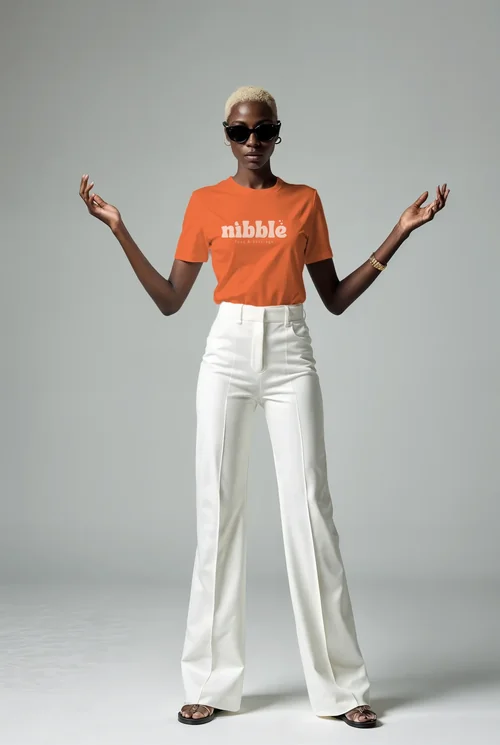 Minimalist T-Shirt Mockup for Luxury Fashion Campaign