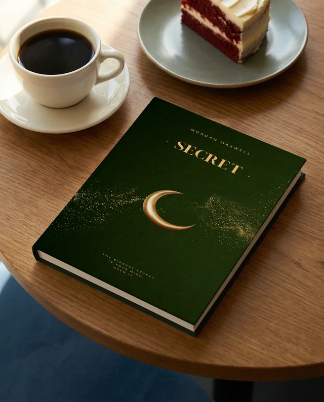 Cozy Café Mockup with Book and Coffee Delight