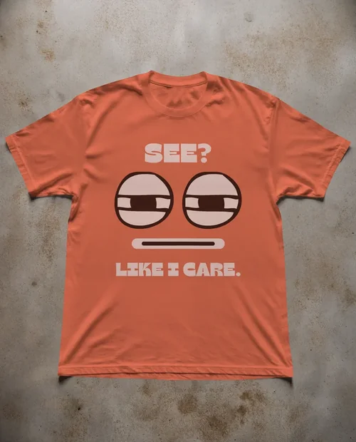 Mockup of a Classic T-Shirt on Concrete Surface