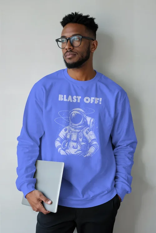 Stylish Mockup of a Young Man in a Cozy Sweatshirt