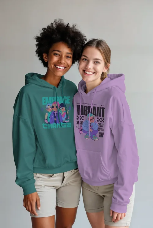 Warm Beige Hoodie Mockup with Soft Neutral Background