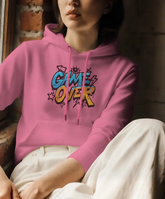 Cozy Hoodie Mockup of a Young Woman by a Window