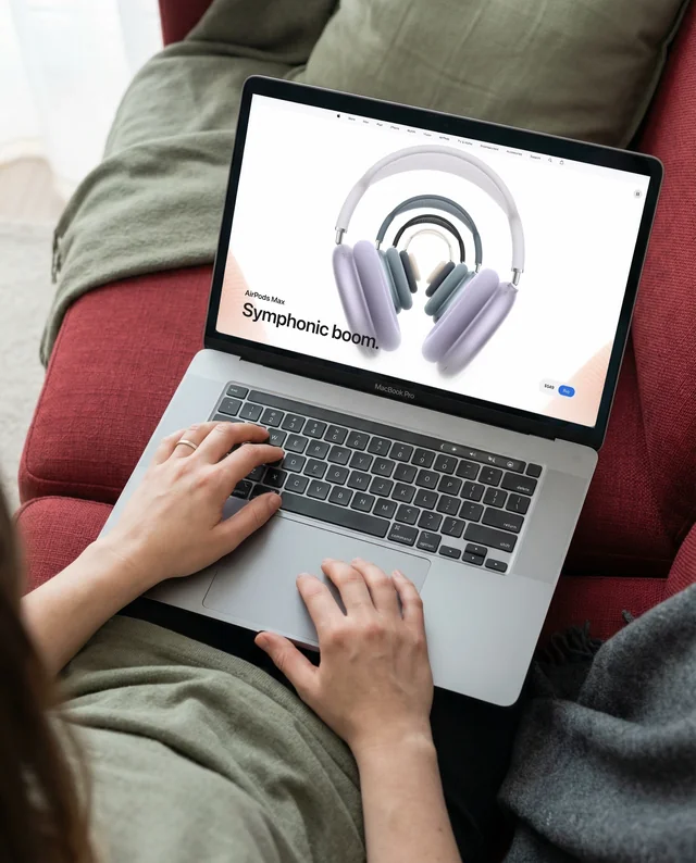 Cozy MacBook Mockup for Productive Indoor Scenes