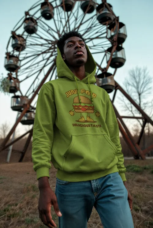 Vintage Ferris Wheel Mockup with Soft Twilight Colors