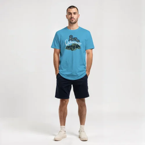 Mockup of T-Shirt with Clean White Background and Colors