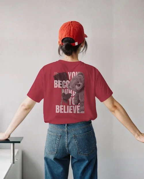 Mockup of a Casual T-Shirt Style for Young Adults