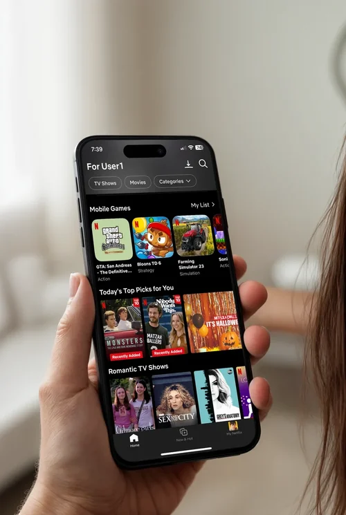 iPhone 16 Pro Max Mockup in Casual Setting - Sleek Design