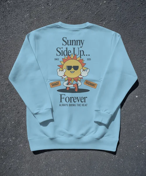 Stylish Mockup of a Classic White Sweatshirt