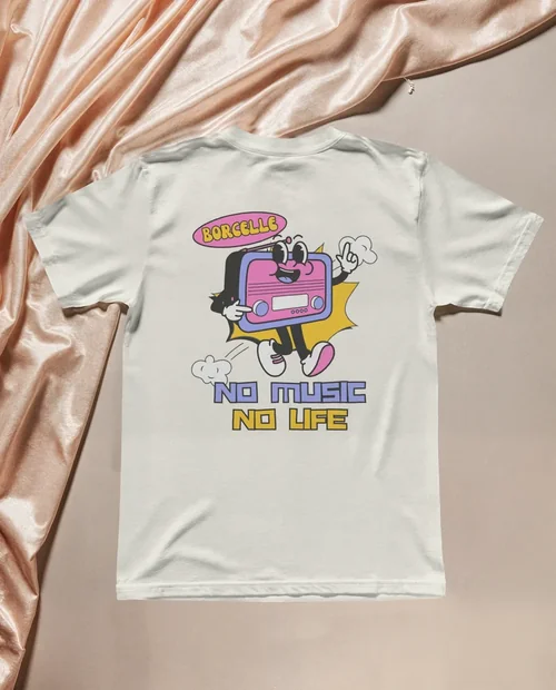 Elegant T-Shirt Mockup on Soft Satin Fabric