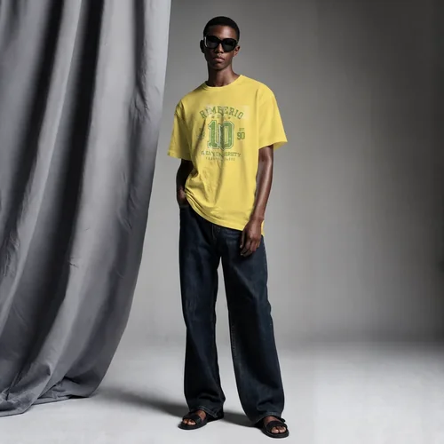 Stylish T-Shirt Mockup with Soft Gray Background Colors