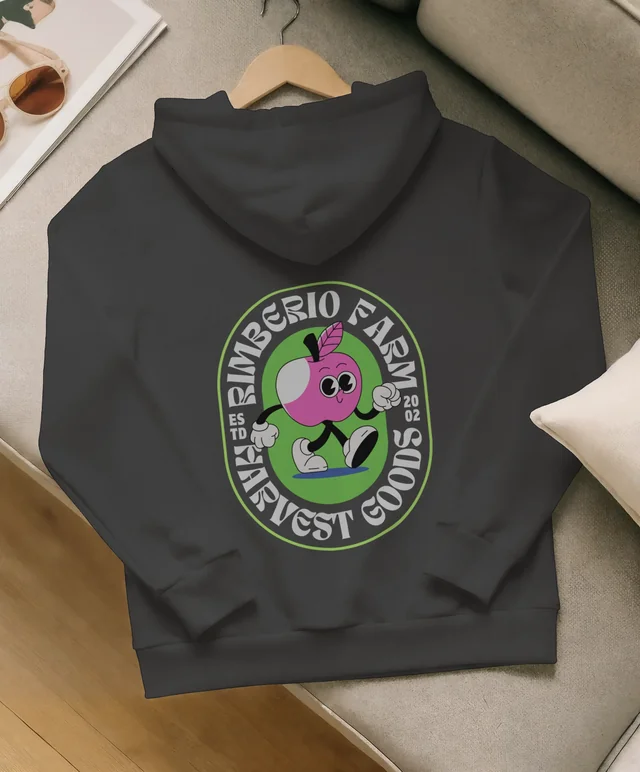 Minimalist Hoodie Mockup in Cozy Living Room Setting