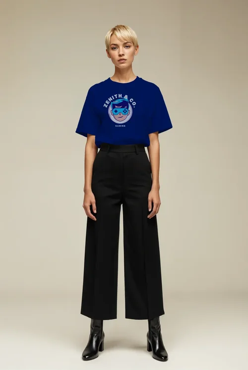 Bold T-Shirt Mockup with Supermodel in Contemporary Style