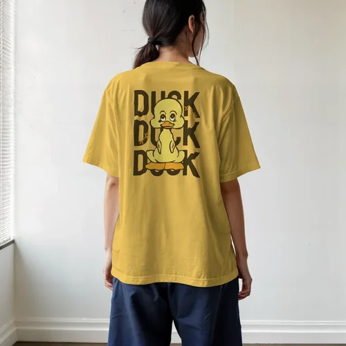 Minimalist Mockup T-Shirt in Soft Light Background