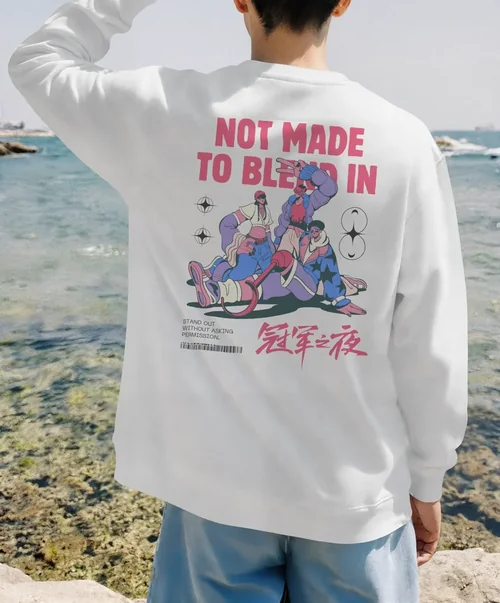 Tranquil Sweatshirt Mockup by the Coastal Landscape