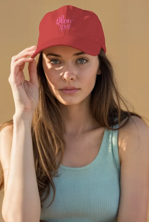 Stylish Mockup of a Young Woman in a Hat