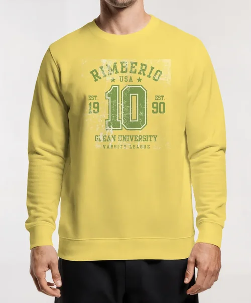 Mockup of a Stylish Crewneck Sweatshirt for Men