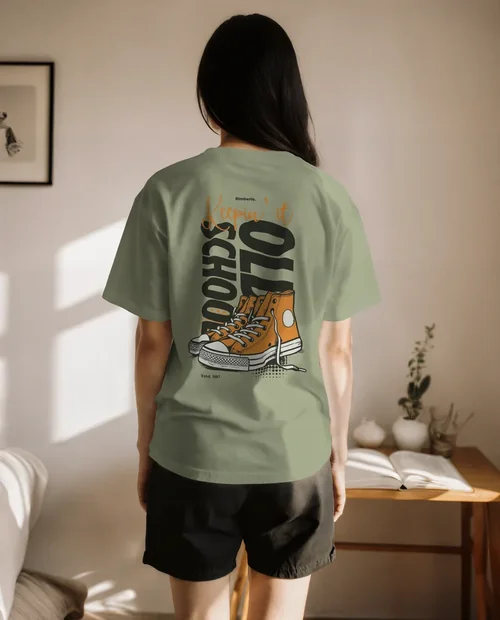 Cozy T-Shirt Mockup in a Sunlit Room