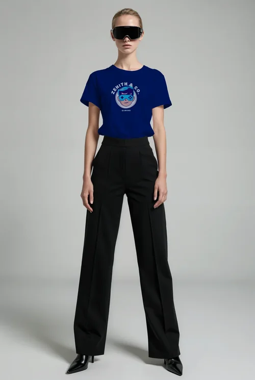 Stylish T-Shirt Mockup Featuring Confident Model in 8K