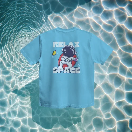 Vibrant Pool Background Mockup for T-Shirt Design