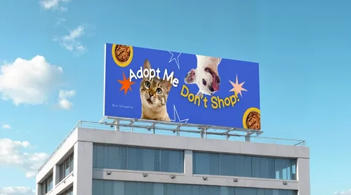 Modern Urban Mockup with Blank Billboard Display