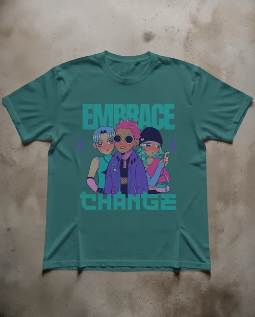 Minimalist T-Shirt Mockup on Textured Concrete Surface