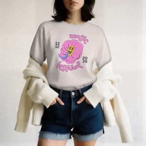 Stylish Mockup of a Woman in a Cozy Sweatshirt