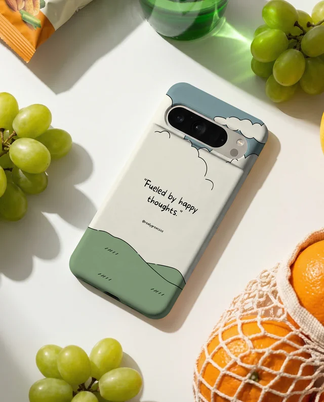 Vibrant Mockup of Phone Cover with Fresh Fruits