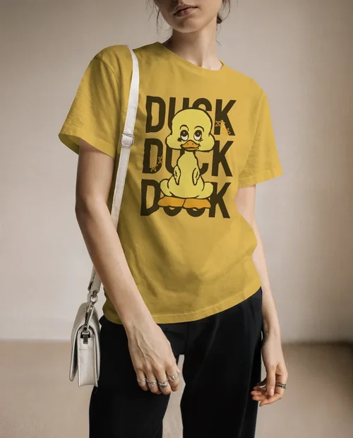 Stylish T-Shirt Mockup in Minimalist Interior Scene