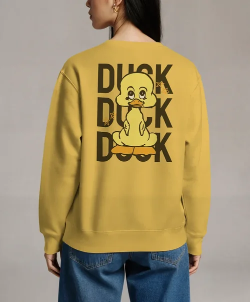 Stylish Mockup of a Woman in Oversized Sweatshirt