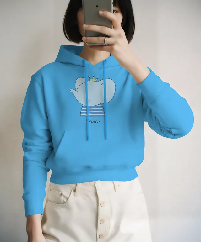 Stylish Hoodie Mockup of a Young Woman