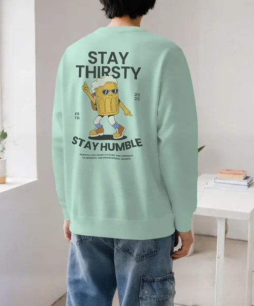 Cozy Mockup of Oversized Sweatshirt in Minimalist Room