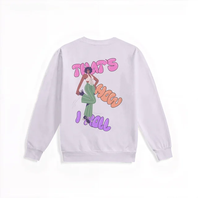 Stylish Mockup of a Plain White Sweatshirt Design