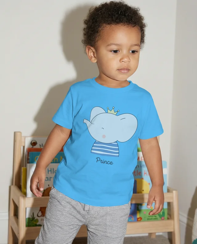 Mockup of a T-Shirt on a Confident Young Child