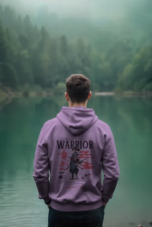 Serene Hoodie Mockup with Misty Green Background