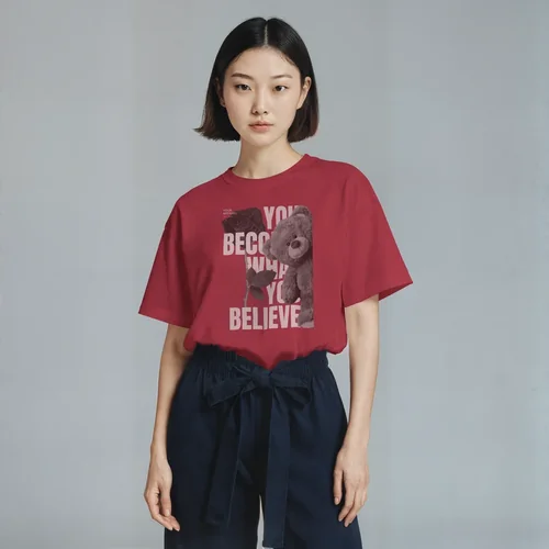 Elegant T-Shirt Mockup with Soft Background Colors