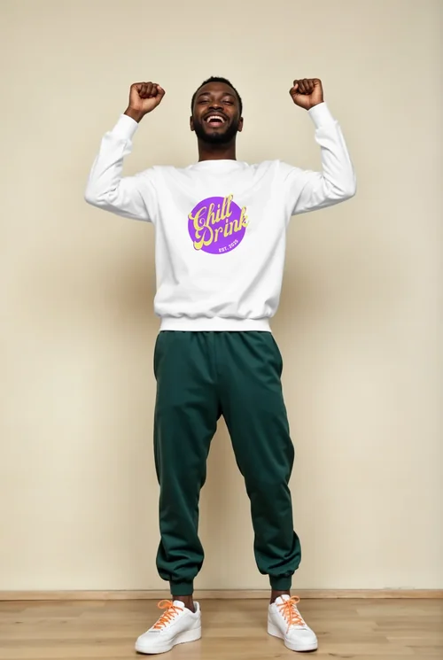 Cheerful Sweatshirt Mockup: Celebrate in Style!