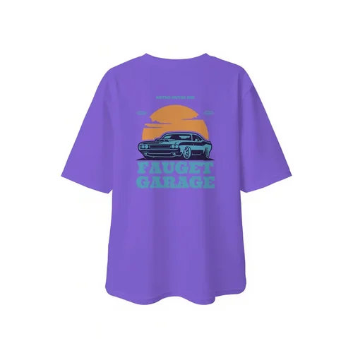 Oversized White T-Shirt Mockup with Soft Neutral Background