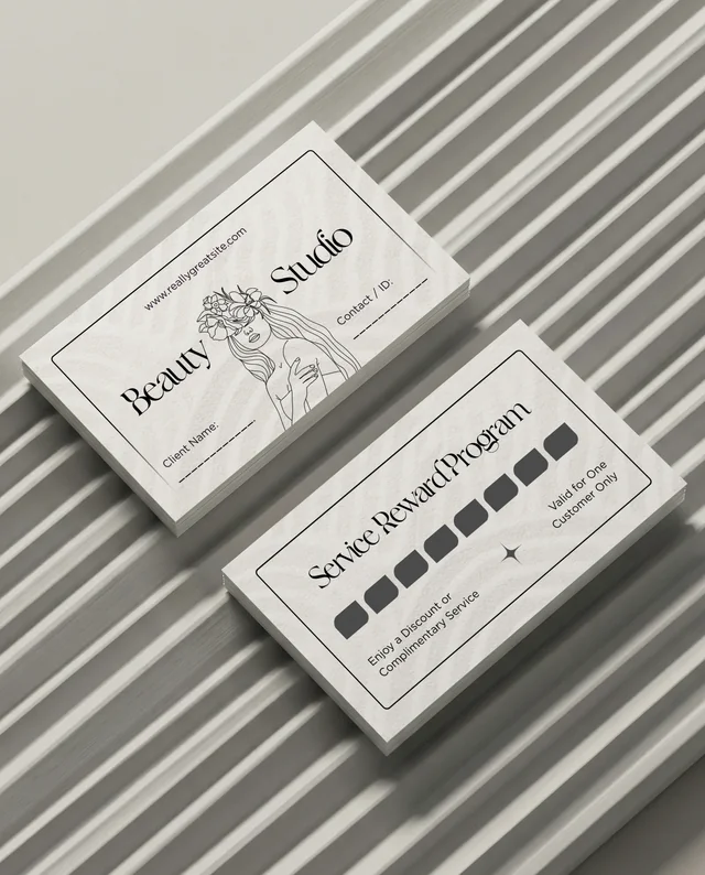 Elegant Mockup of Blank Business Cards on Textured Surface